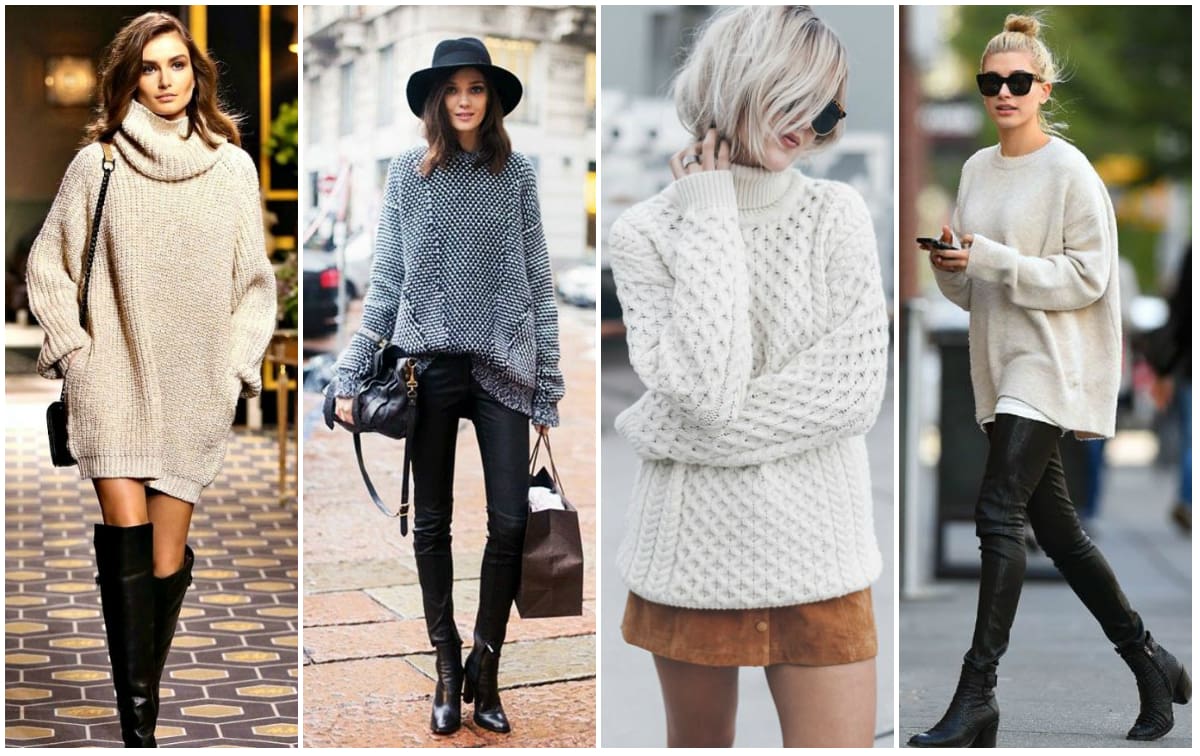 swetry typu oversize