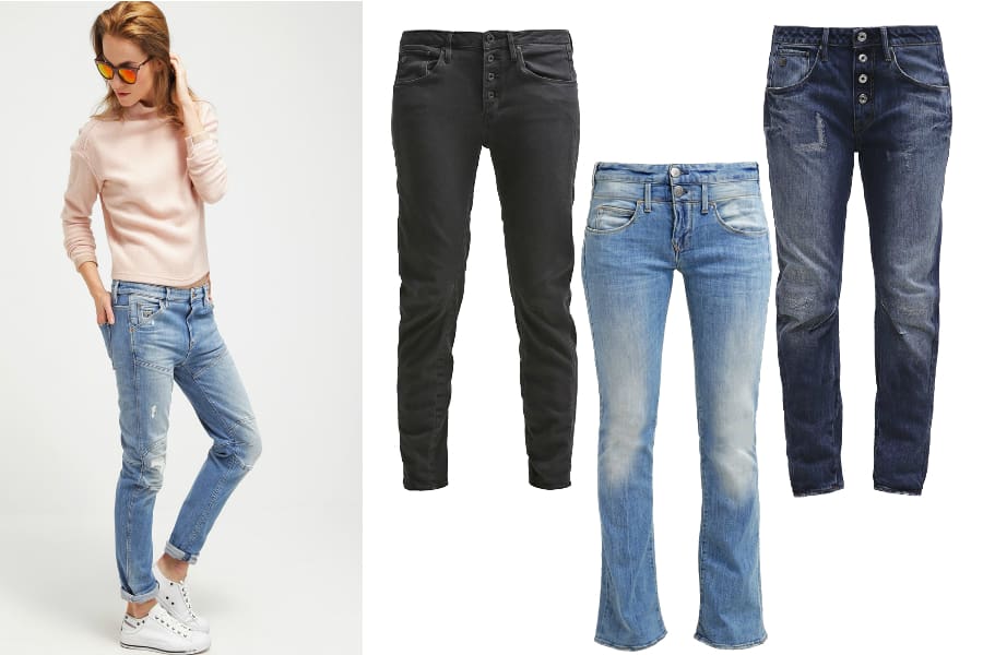 jeansy damskie klepsydra