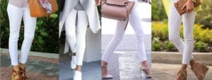 Białe jeansy