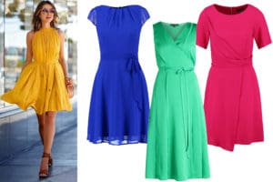 kolorowe sukienki na wiosnę mocne kolory