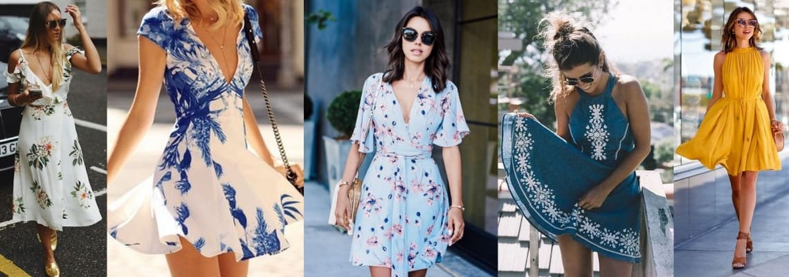 Rozkloszowane sukienki na lato – z czym je nosić?