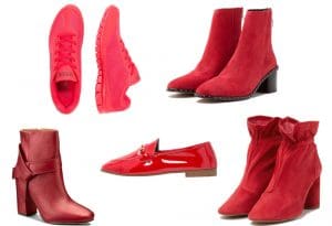 Kolaż / Materiały partnera / czerwone buty